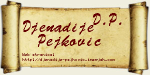 Đenadije Pejković vizit kartica
